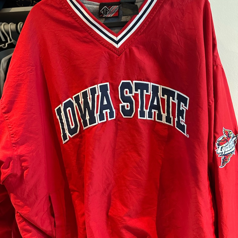 Red Iowa State V-Neck Pullover